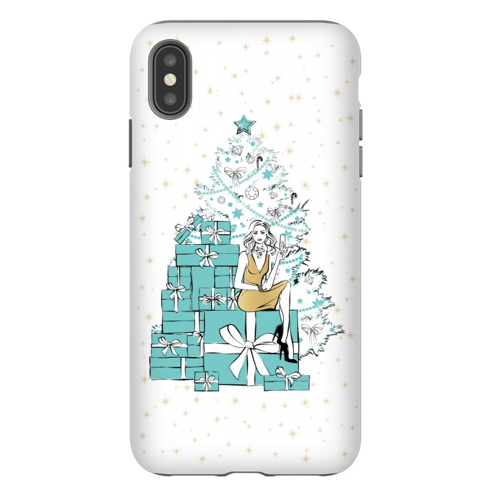 iPhone Xs Max StrongFit Christmas Tree with gifts by Martina