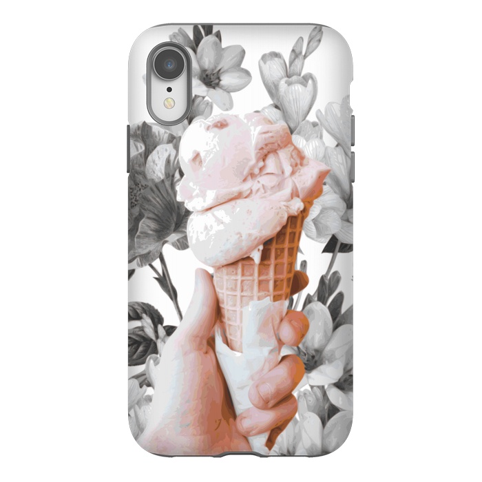 iPhone Xr StrongFit Floral Ice-Cream by Zala Farah
