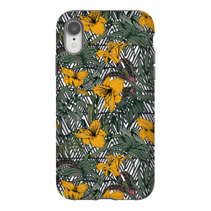 iPhone Xr StrongFit Tribal tropical bloom by Mmartabc