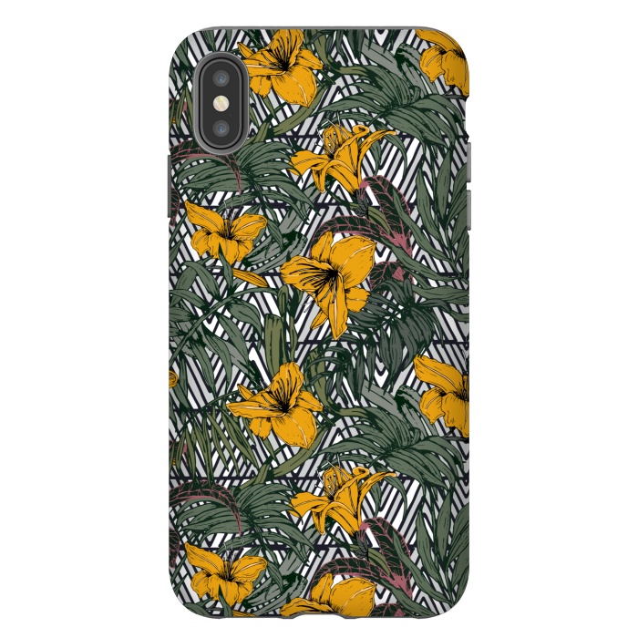 iPhone Xs Max StrongFit Tribal tropical bloom by Mmartabc