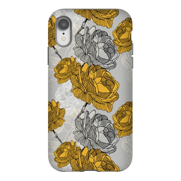 iPhone Xr StrongFit Linear flower of roses by Mmartabc