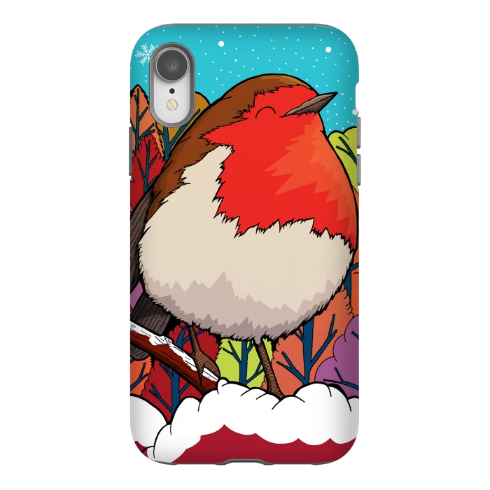 iPhone Xr StrongFit The Big Red Robin by Steve Wade (Swade)
