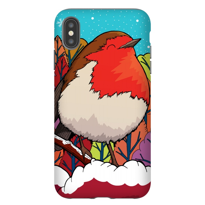 iPhone Xs Max StrongFit The Big Red Robin by Steve Wade (Swade)
