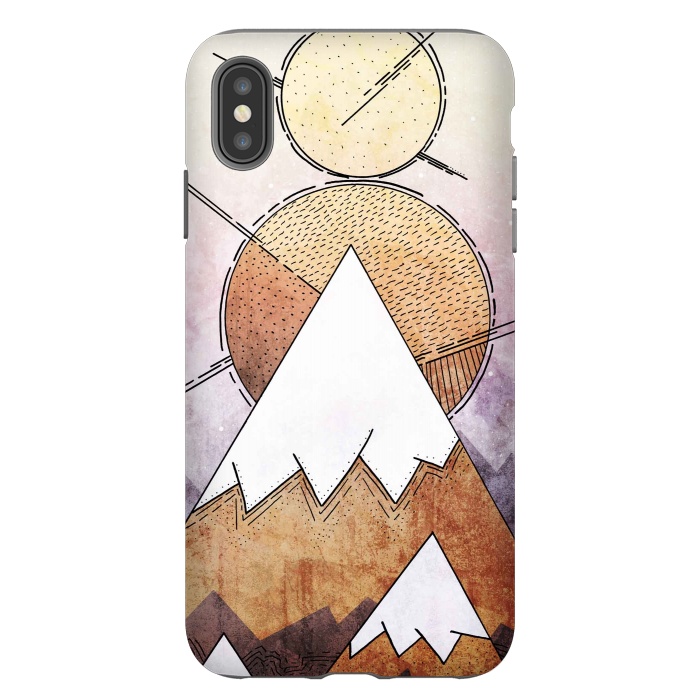 iPhone Xs Max StrongFit Metal Mountains by Steve Wade (Swade)