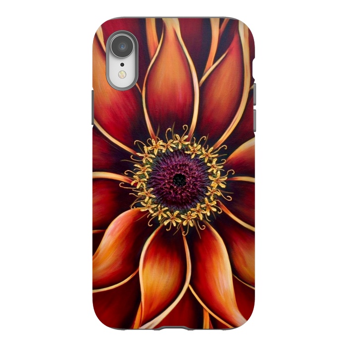 iPhone Xr StrongFit Zinnia by Denise Cassidy Wood