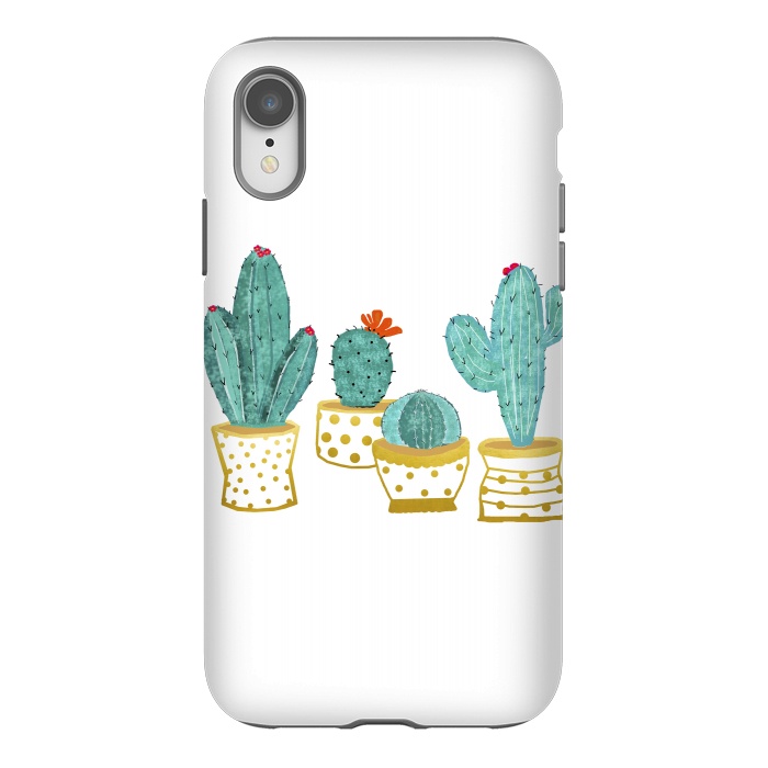 iPhone Xr StrongFit Cactus Garden V2 by Uma Prabhakar Gokhale