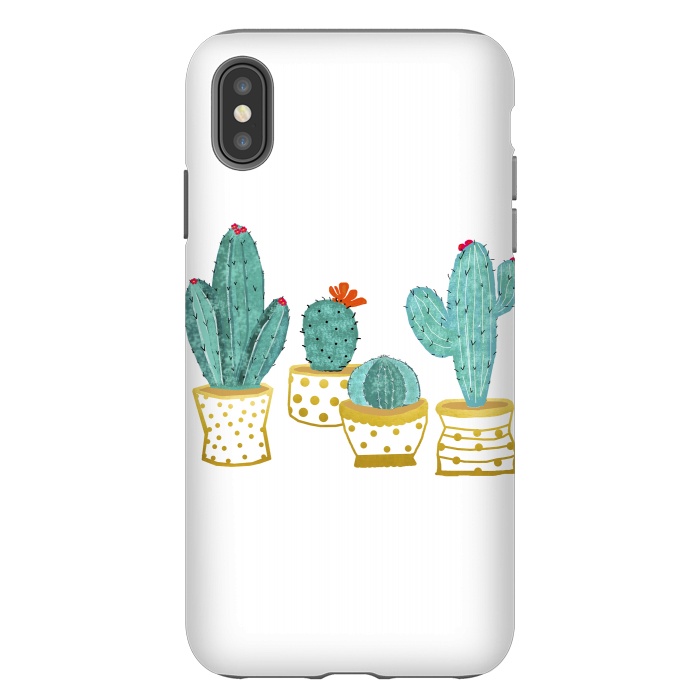 iPhone Xs Max StrongFit Cactus Garden V2 by Uma Prabhakar Gokhale