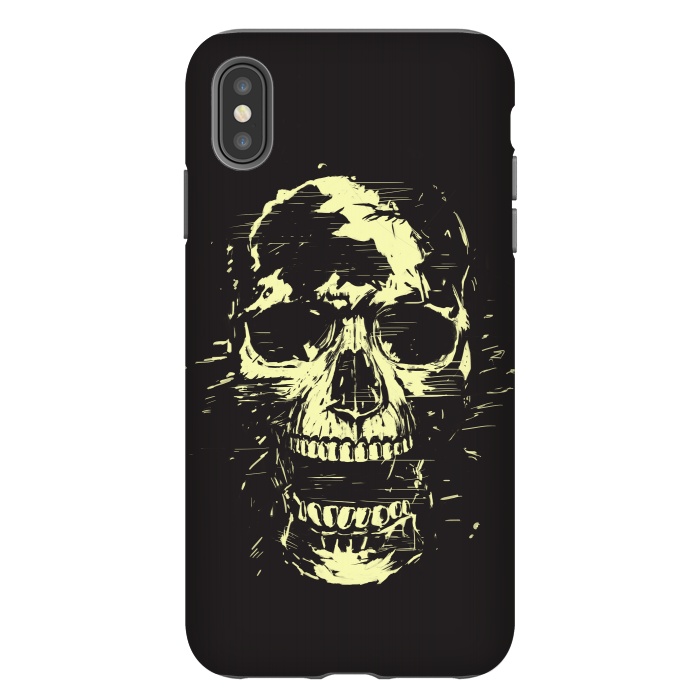 iPhone Xs Max StrongFit Scream (gold) by Balazs Solti