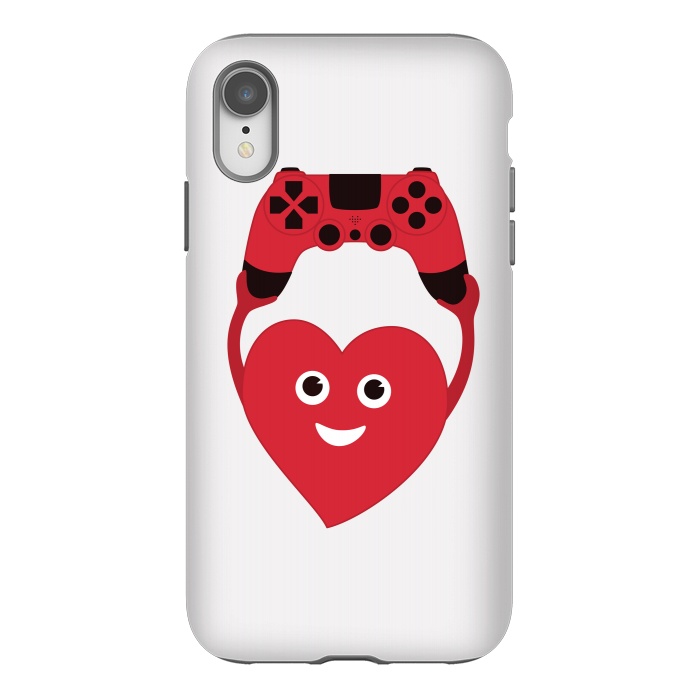 iPhone Xr StrongFit Cute Geek Gamer Heart by Boriana Giormova