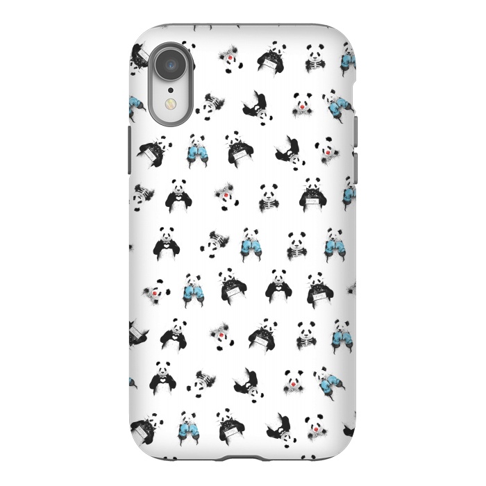 iPhone Xr StrongFit Panda pattern by Balazs Solti