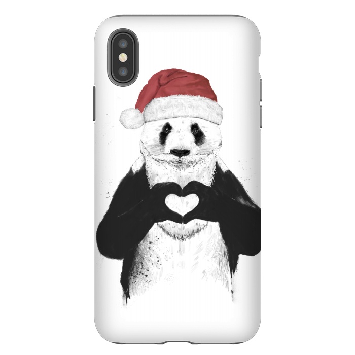 iPhone Xs Max StrongFit Santa panda by Balazs Solti
