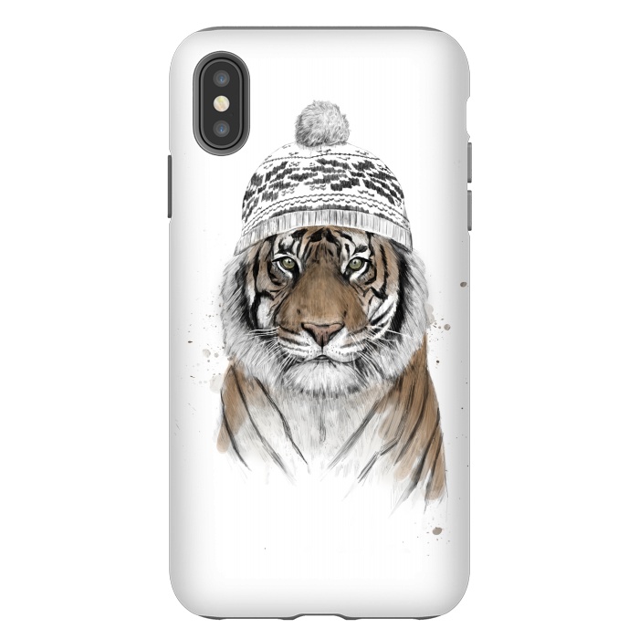 iPhone Xs Max StrongFit Siberian tiger by Balazs Solti