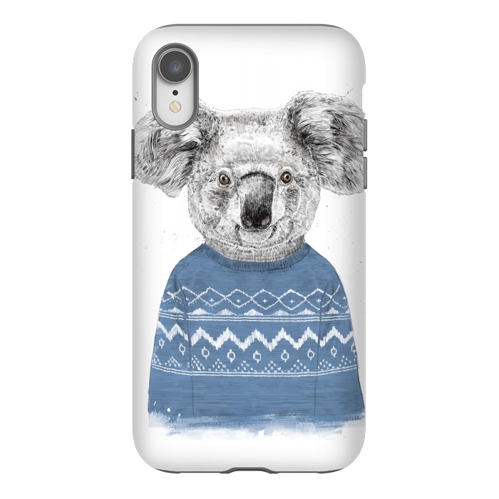 iPhone Xr StrongFit Winter koala by Balazs Solti