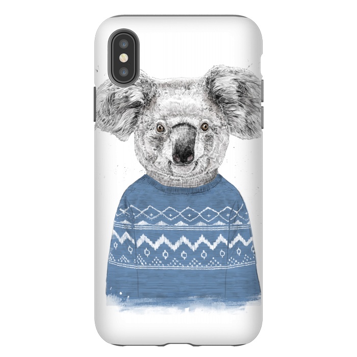 iPhone Xs Max StrongFit Winter koala by Balazs Solti