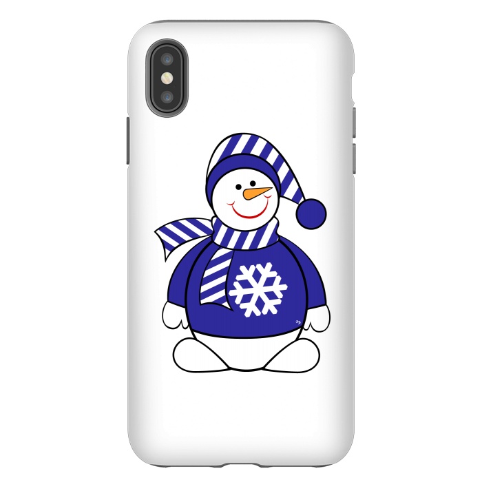 iPhone Xs Max StrongFit Cute snowman by Martina