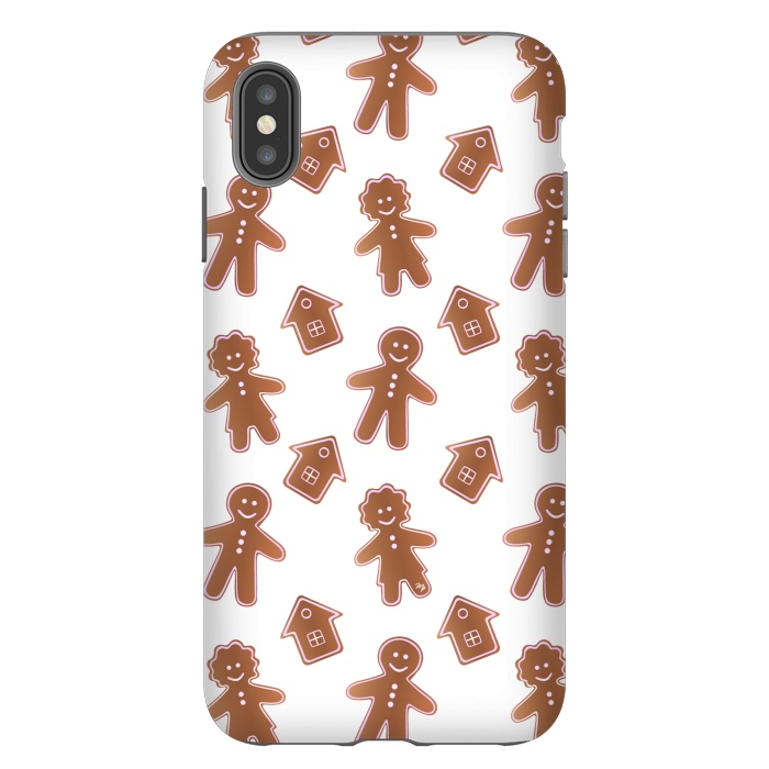 iPhone Xs Max StrongFit Gingerbread people by Martina