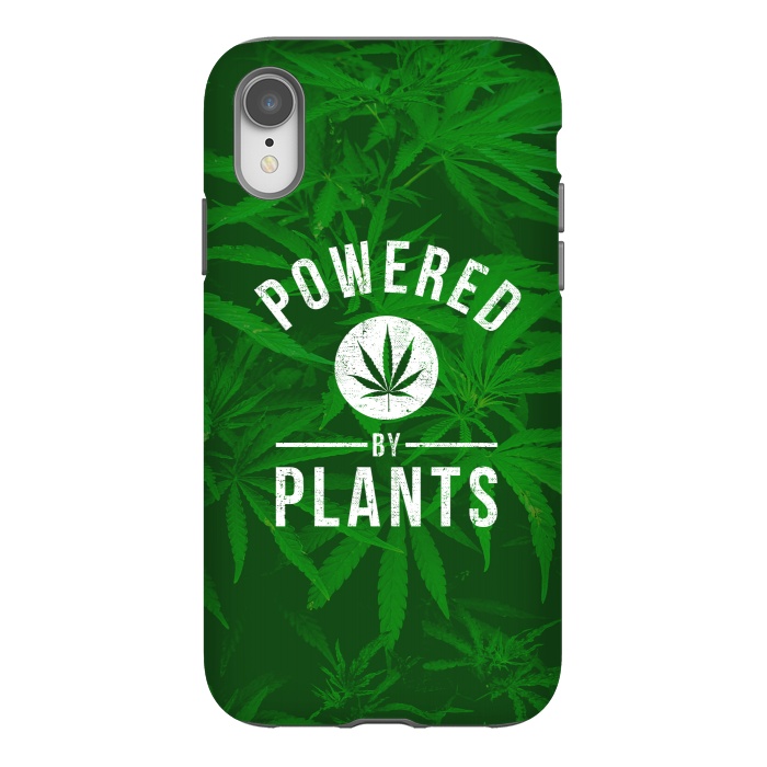 iPhone Xr StrongFit Powered by Plants by Mitxel Gonzalez