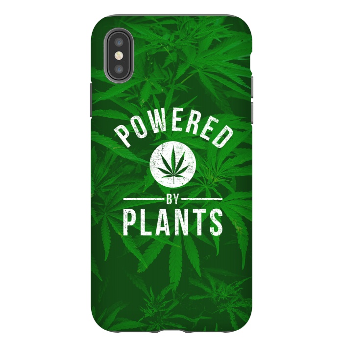 iPhone Xs Max StrongFit Powered by Plants by Mitxel Gonzalez