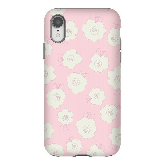 iPhone Xr StrongFit Fluffy Flowers by Paula Ohreen