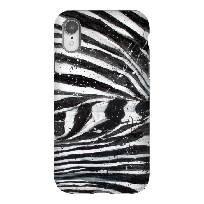 iPhone Xr StrongFit Zebra Stripes by ECMazur 
