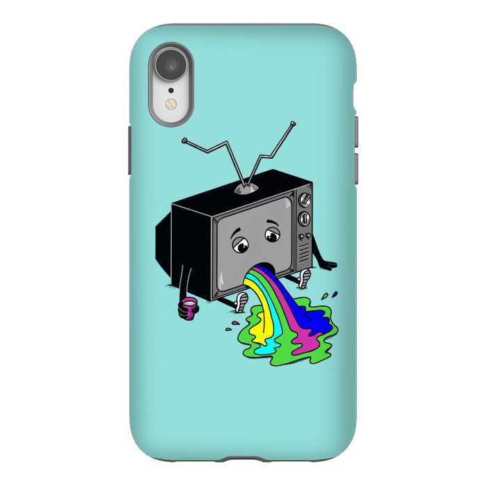 iPhone Xr StrongFit Vomit tv 2 by Coffee Man