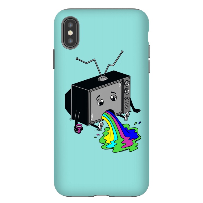 iPhone Xs Max StrongFit Vomit tv 2 by Coffee Man