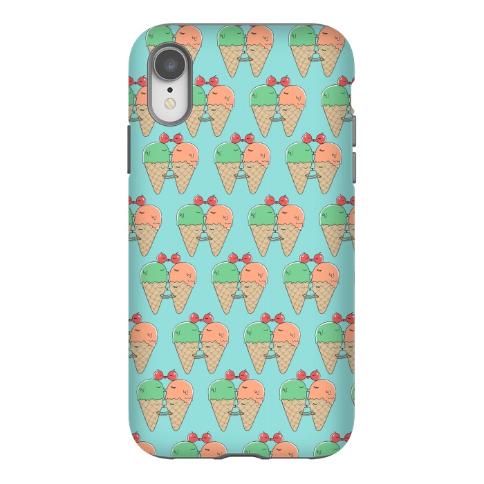 iPhone Xr StrongFit Sweet Kiss Pattern by Coffee Man