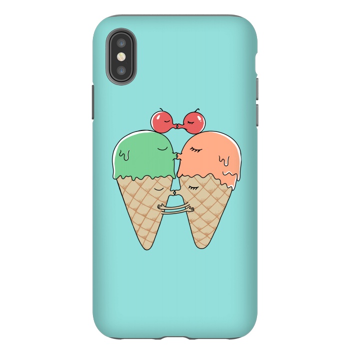 iPhone Xs Max StrongFit Sweet Kiss by Coffee Man