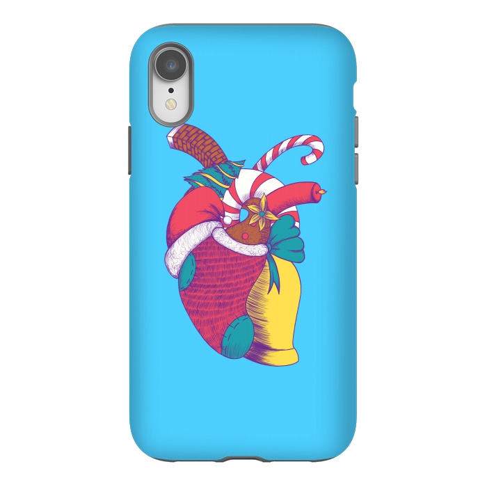 iPhone Xr StrongFit Christmas Heart by Ranggasme