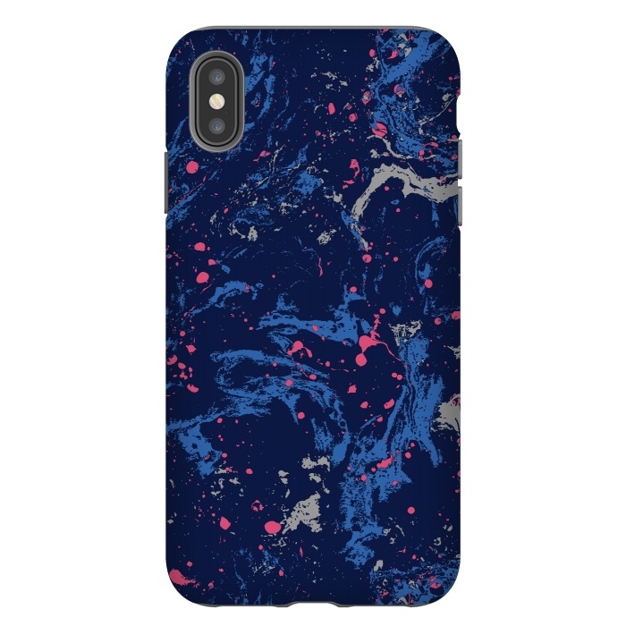 iPhone Xs Max StrongFit Marble Blue by Susanna Nousiainen