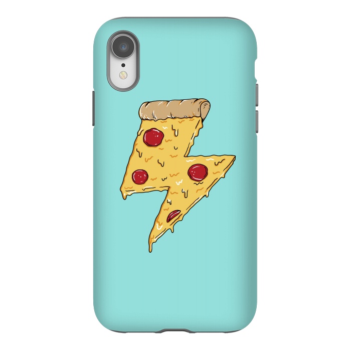 iPhone Xr StrongFit Pizza power green by Coffee Man