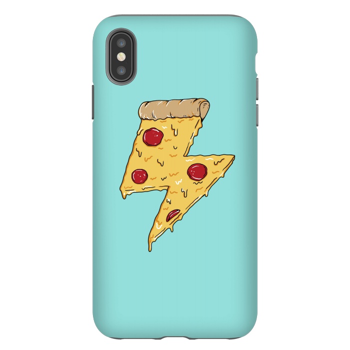 iPhone Xs Max StrongFit Pizza power green by Coffee Man
