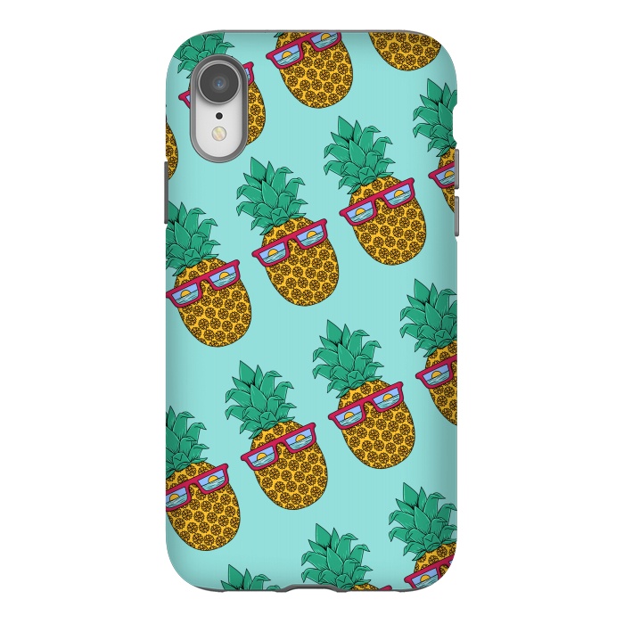 iPhone Xr StrongFit Floral Pineapple pattern by Coffee Man