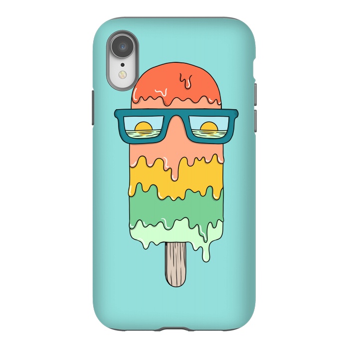 iPhone Xr StrongFit Hot Ice Cream Green by Coffee Man