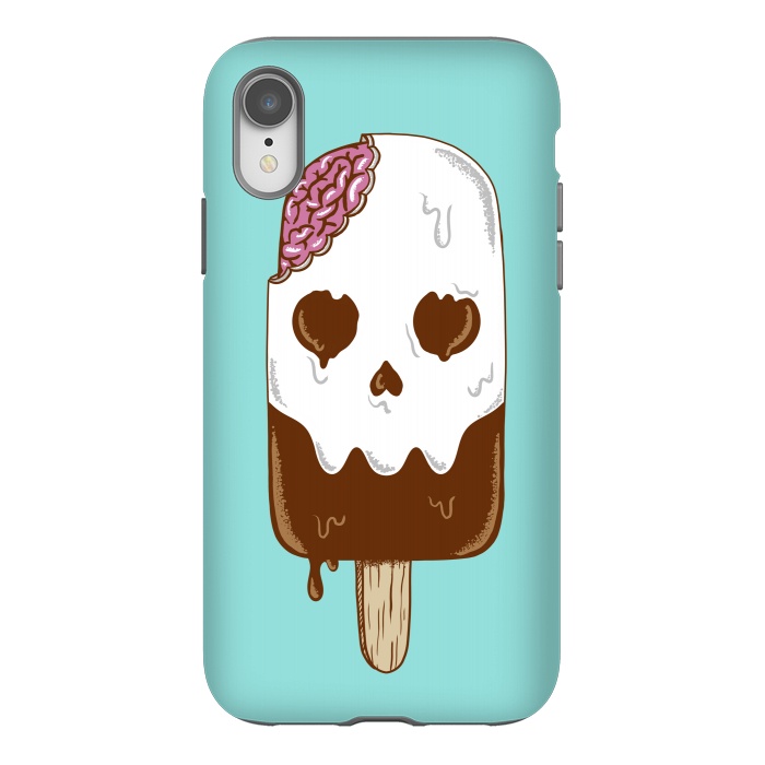 iPhone Xr StrongFit Skull Ice Cream by Coffee Man