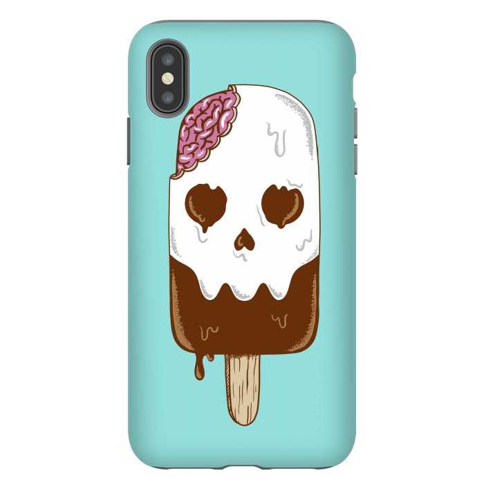 iPhone Xs Max StrongFit Skull Ice Cream by Coffee Man