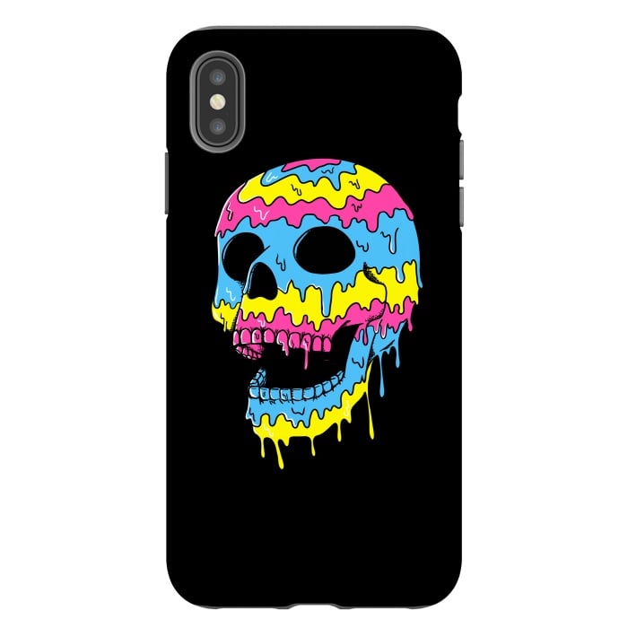 iPhone Xs Max StrongFit Melted Skull by Coffee Man