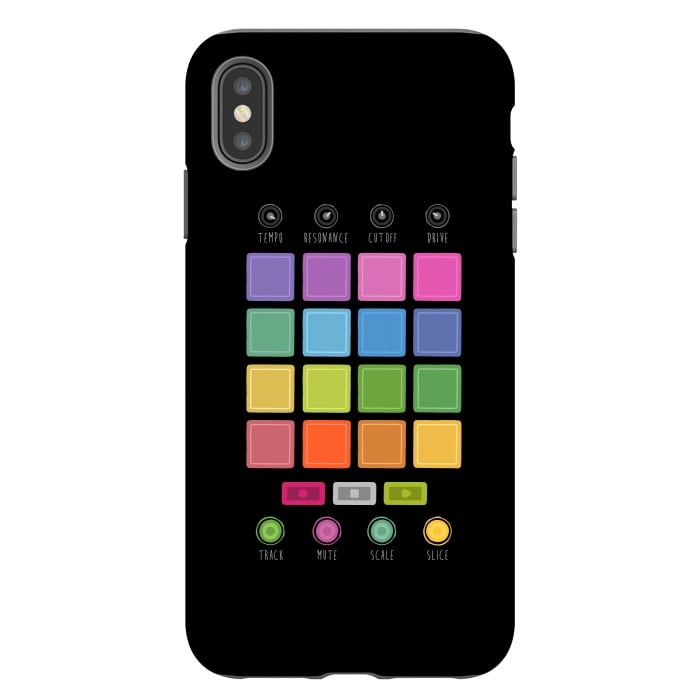 iPhone Xs Max StrongFit Dj Electronic Music Mixer by Dellán