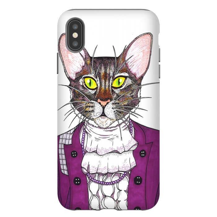 iPhone Xs Max StrongFit CatPrince by Varo Lojo