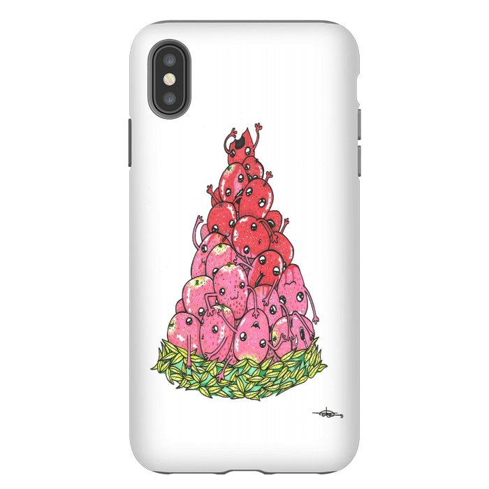 iPhone Xs Max StrongFit Strawberrymelon by Varo Lojo