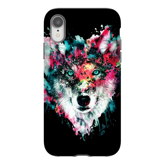 iPhone Xr StrongFit Wolf by Riza Peker