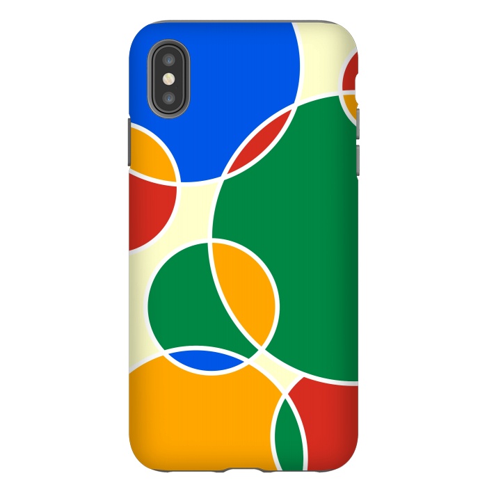 iPhone Xs Max StrongFit Colorful Ellipses by Dhruv Narelia