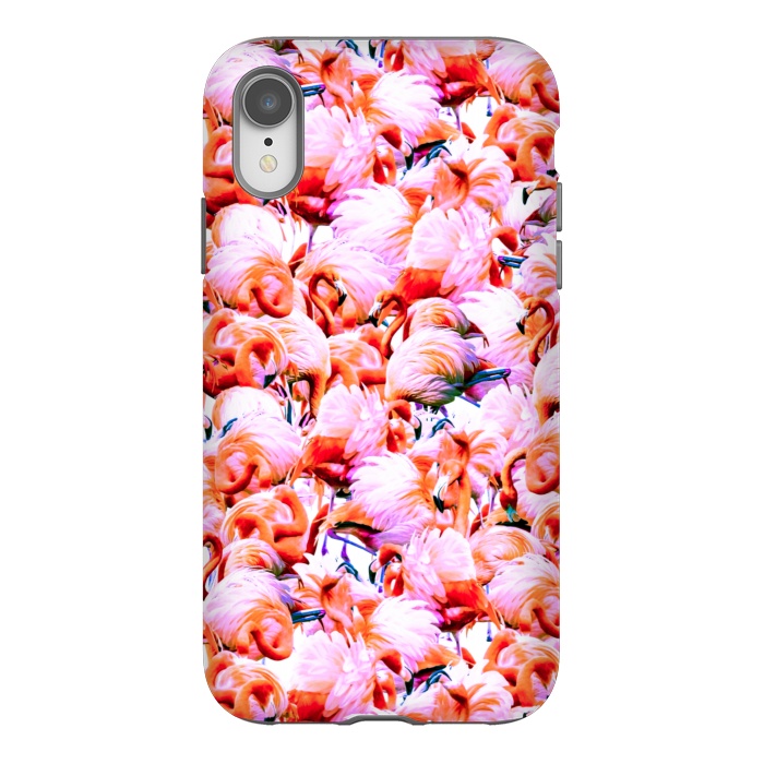 iPhone Xr StrongFit Dream of pink flamingos by Mmartabc