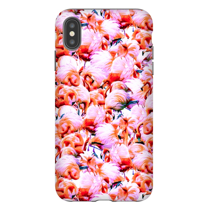 iPhone Xs Max StrongFit Dream of pink flamingos by Mmartabc