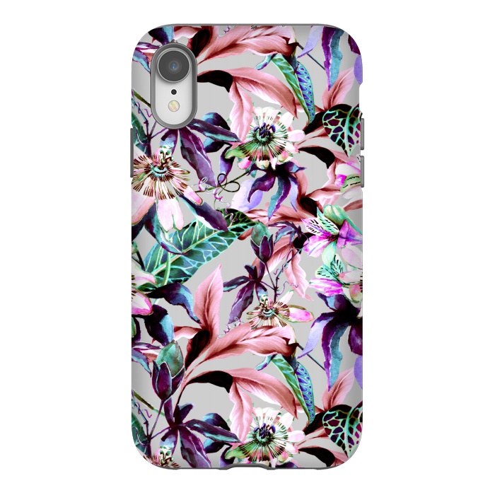 iPhone Xr StrongFit Violet botanical paradise by Mmartabc