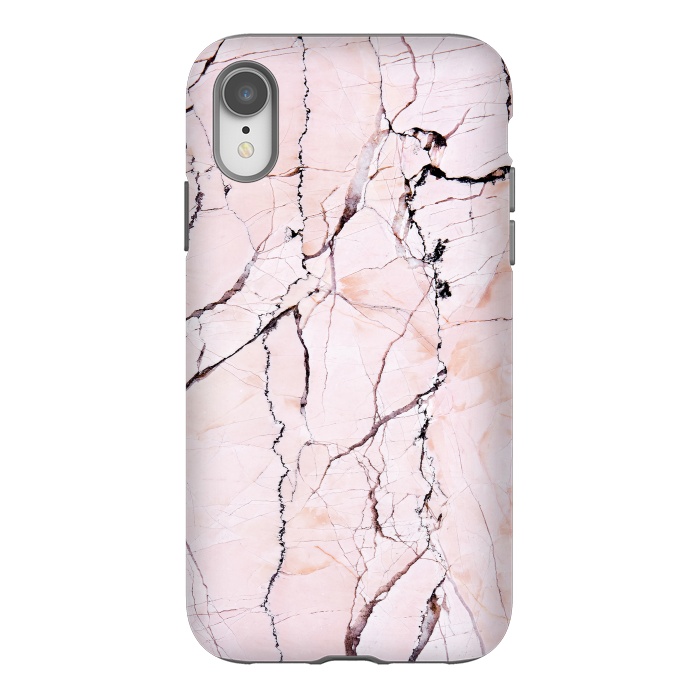 iPhone Xr StrongFit Pink texture marble by Mmartabc
