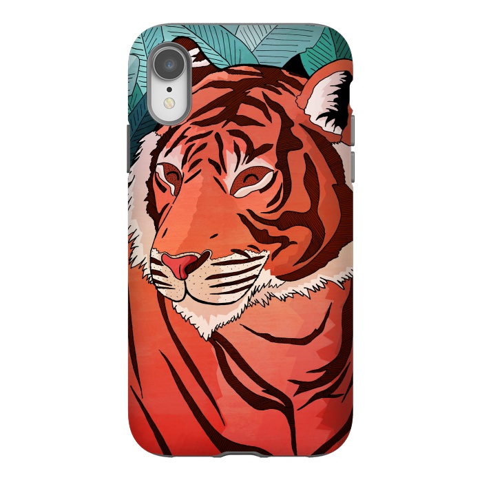 iPhone Xr StrongFit Tiger in the jungle  by Steve Wade (Swade)