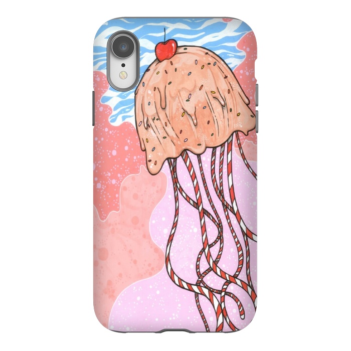 iPhone Xr StrongFit Jellyfish Candy by Varo Lojo