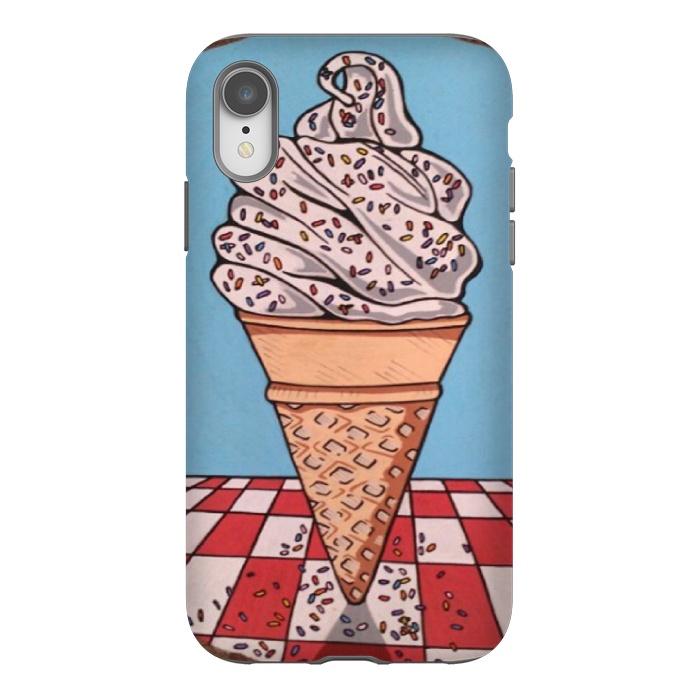 iPhone Xr StrongFit Ice Cream by Varo Lojo