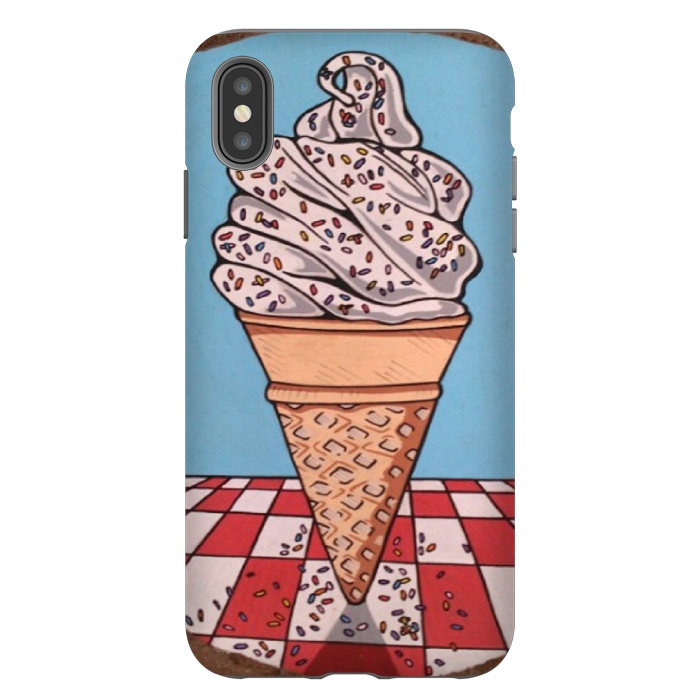 iPhone Xs Max StrongFit Ice Cream by Varo Lojo